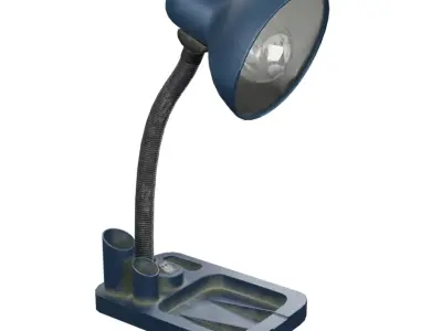 Lamp Table dirty mid poly  Low-poly 3D model