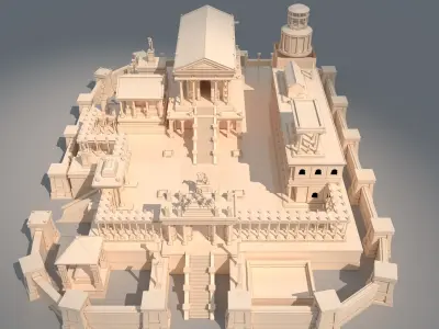Roman Temple 3D model