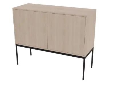 Light Wood Sideboard 3D model