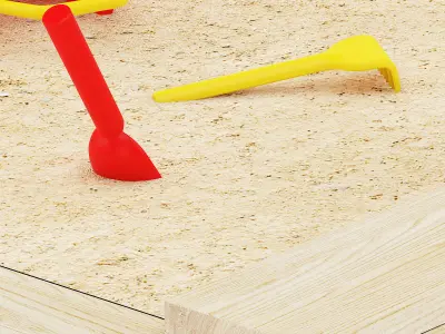 Wooden Sandpit 3D model