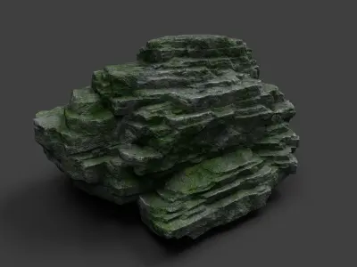 Rock 8-9 Low-poly 3D model