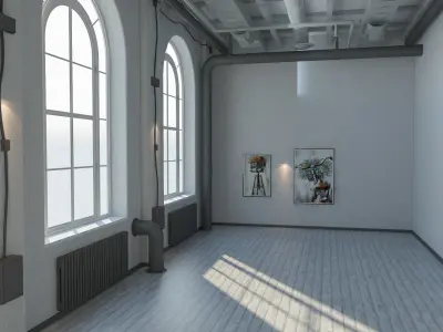 Loft interior 5 3D model