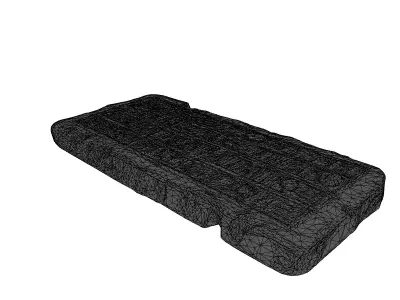 Ancient Egyptian Stone Tablet Hieroglyphs Low-poly 3D model