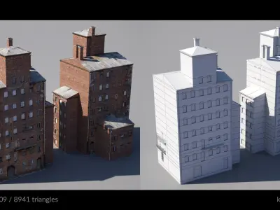 Free Building Model Free low-poly 3D model