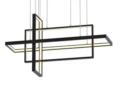 TILAN metal frame hanging from ceiling 3D model