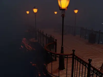 Landing Stage Pier 3D model