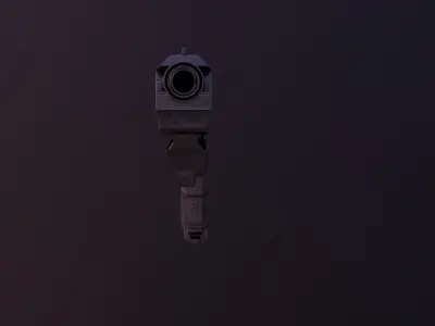 Sci-Fi Glock  Low-poly 3D model