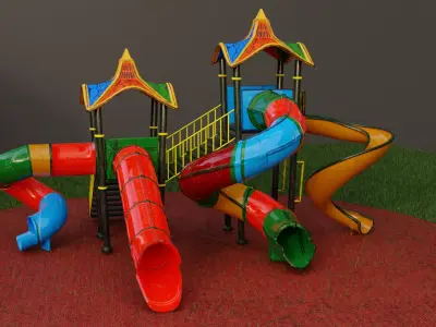 used childrens playground 3D model
