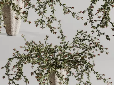 plants bouquet vase 45 3D model