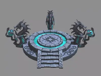 Dragon Type - Stone Array - Altar 32 3D model