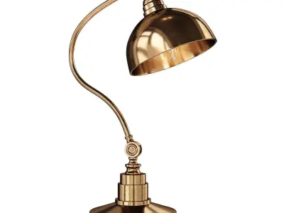 Modern Industrial Desk Lamp Low-poly 3D model