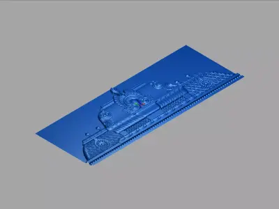 3D Model of Ornamental Architectural Relief 3D print model