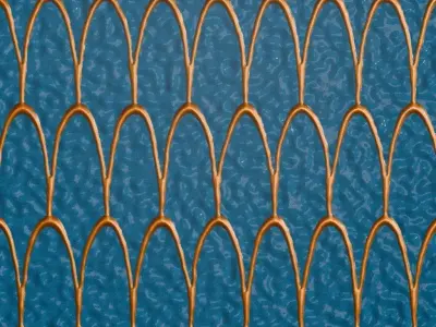Fish Scale Glass Pattern Transparent PBR Seamless Texture