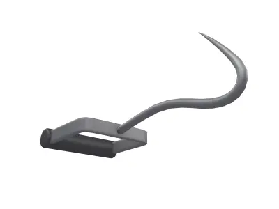 Hay Hook v1 003 Low-poly 3D model
