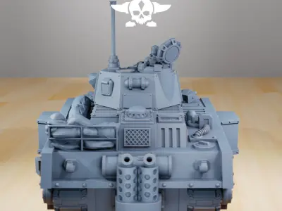 GrimGuard Battle Tank 3D print model
