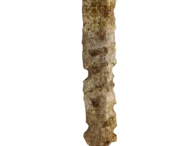 Concrete Column - Destruction Low-poly 3D model