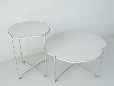 Wood Slice Coffee Tables 3D model