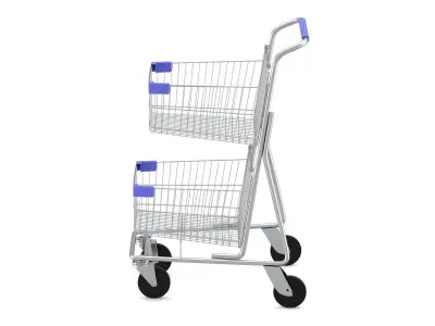 Supermarket Trolley 2 3D model