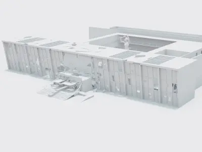 Research Center Building 3D model