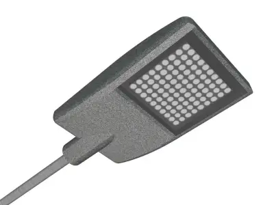 Concrete Lamp Post - Light Pole - Light Post - Street Light 12 3D model