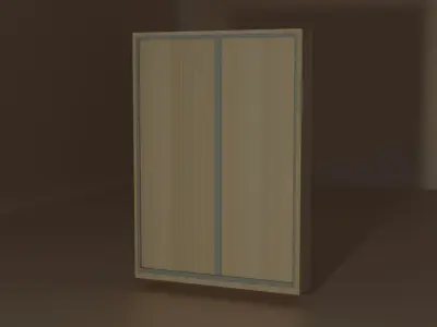 Modern wardrobe 3D model 3D model