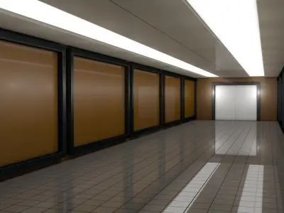 Sci Fi Corridor  Low-poly 3D model