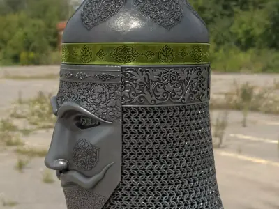 KIPCHAK WARIOR HELMET 3D print model