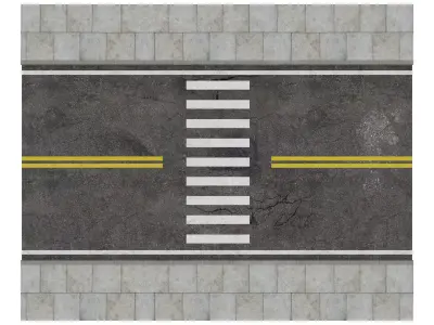 Road Pack 2 Low-poly 3D model