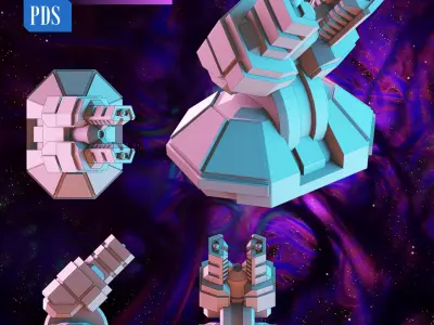 Twilight Imperium - The Nomad - print models 3D print model 3D print model