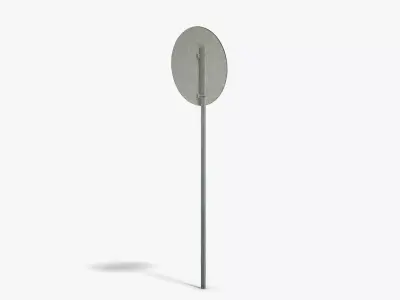 No Stopping Sign Low-poly 3D model