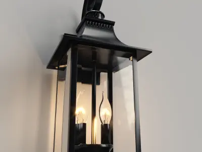 wall light 3D model 7