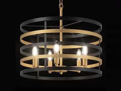 735050 Epsilon Lightstar Chandelier 3D model