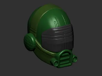 helmet high poly sculpt 3d printable ver 7 3D model 3D model 64