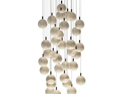 Catellani and Smith PAR 18 Chandelier Lamp with 16 diameter 3D model