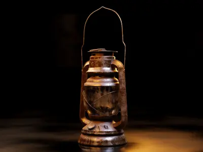 Old oil lantern-Lantern 3D model