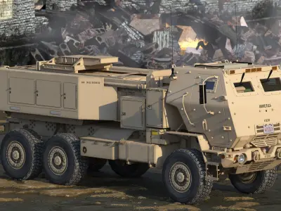  M142 HIMARS Multiple Rocket Launcher Desert 