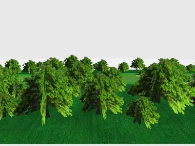 Map Golf Model Low-poly 3D model
