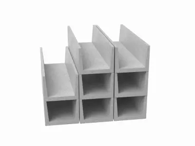 Concrete Trenches 3D model purchase