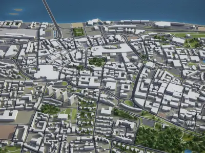 Dundee  Low-poly 3D model