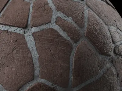 Pavement Materials 63- Sbsar Pbr 4k Seamless Texture