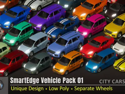 SmartEdge Vehicle Pack 01 Low-poly 3D model