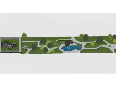 Park Landscape Design 3D model