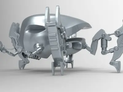 Crabdroid Robothelmets Series Sci Fi  3D print model
