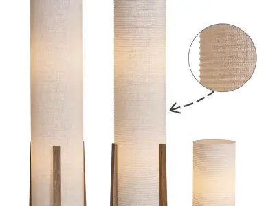 Nordic Japanese Floor Lamp by AFRALIA 3D model