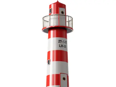 Decorative lighthouse 3D model