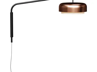 Remote wall mounted metal lamp Clepsos 3D model