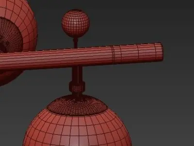 Untitled chandelier with balls hanging from it 3D model