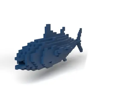 Bonito Minecraft Voxel Low-poly 3D model