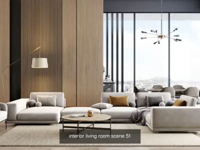 Interior Render-Ready 3D Scene With Natural Lighting VOL 04 3D Model Pack