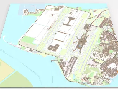 Singapore Airport 3D model